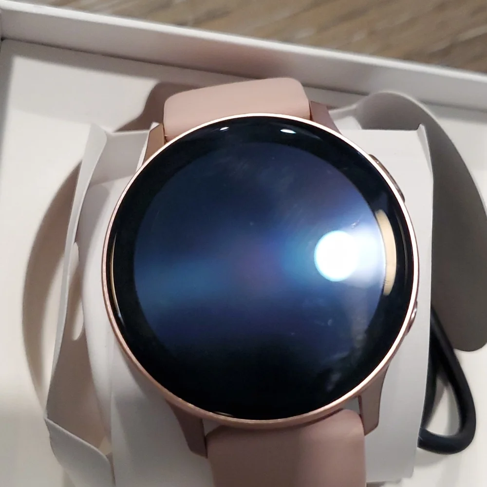 Samsung Galaxy Active 2 watch in rose. 40mm